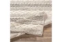 6'x9' Rug-Textural Stripe Grey/Ivory - Detail