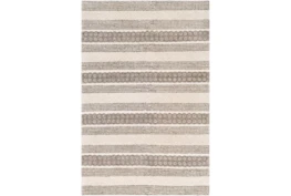 8'x10' Rug-Textural Stripe Grey/Ivory