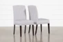 Garten Denim Dining Side Chairs With Espresso Finish Set Of 2 - Signature