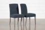 Garten Cobalt Dining Side Chairs With Greywash Finish Set Of 2 - Signature