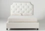 Sophia White II Queen Upholstered Panel Bed - Signature