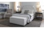 Sophia White II California King Upholstered Panel Bed With Storage - Room