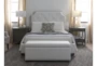 Sophia White II California King Upholstered Panel Bed With Storage - Room