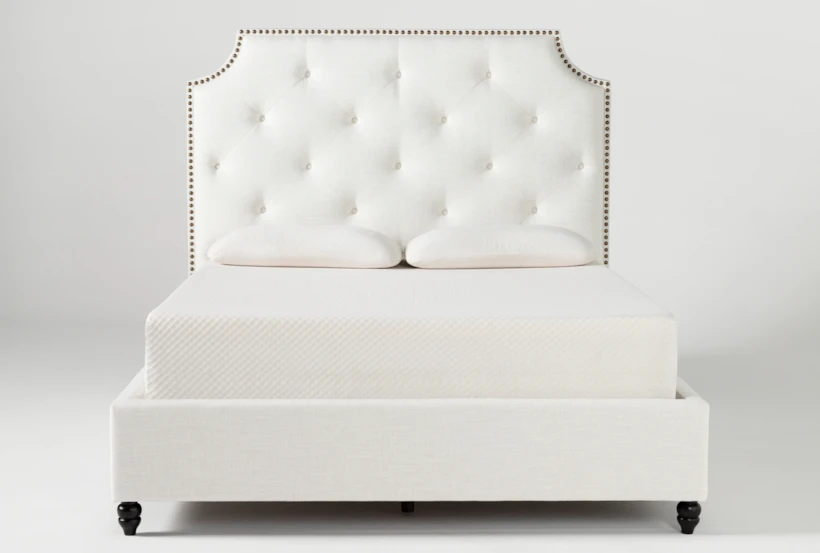 Sophia II Queen Upholstered Panel Bed With Storage - 360