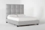 Boswell Queen Upholstered Panel Bed With Storage - Side