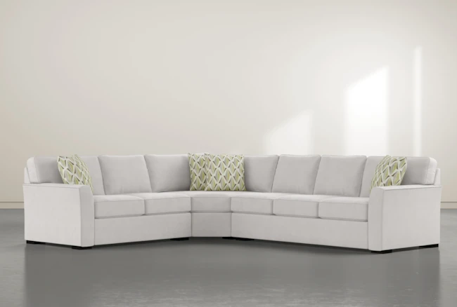 Aspen Down 3 Piece 126" Sectional With Right Arm Facing Sofa - 360