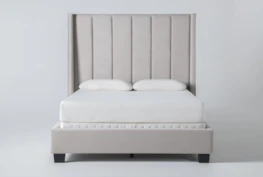 Topanga Queen Velvet Upholstered Panel Bed
