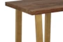 Reclaimed Pine + Antique Gold Accent Table - Detail