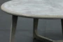 Grey Elm Round Coffee Table - Detail
