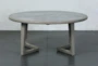 Grey Elm Round Coffee Table - Front