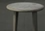 Grey Elm Round Accent Table - Detail
