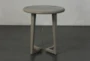 Grey Elm Round Accent Table - Front