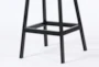 Black Quilted 45" Bar Stool - Base