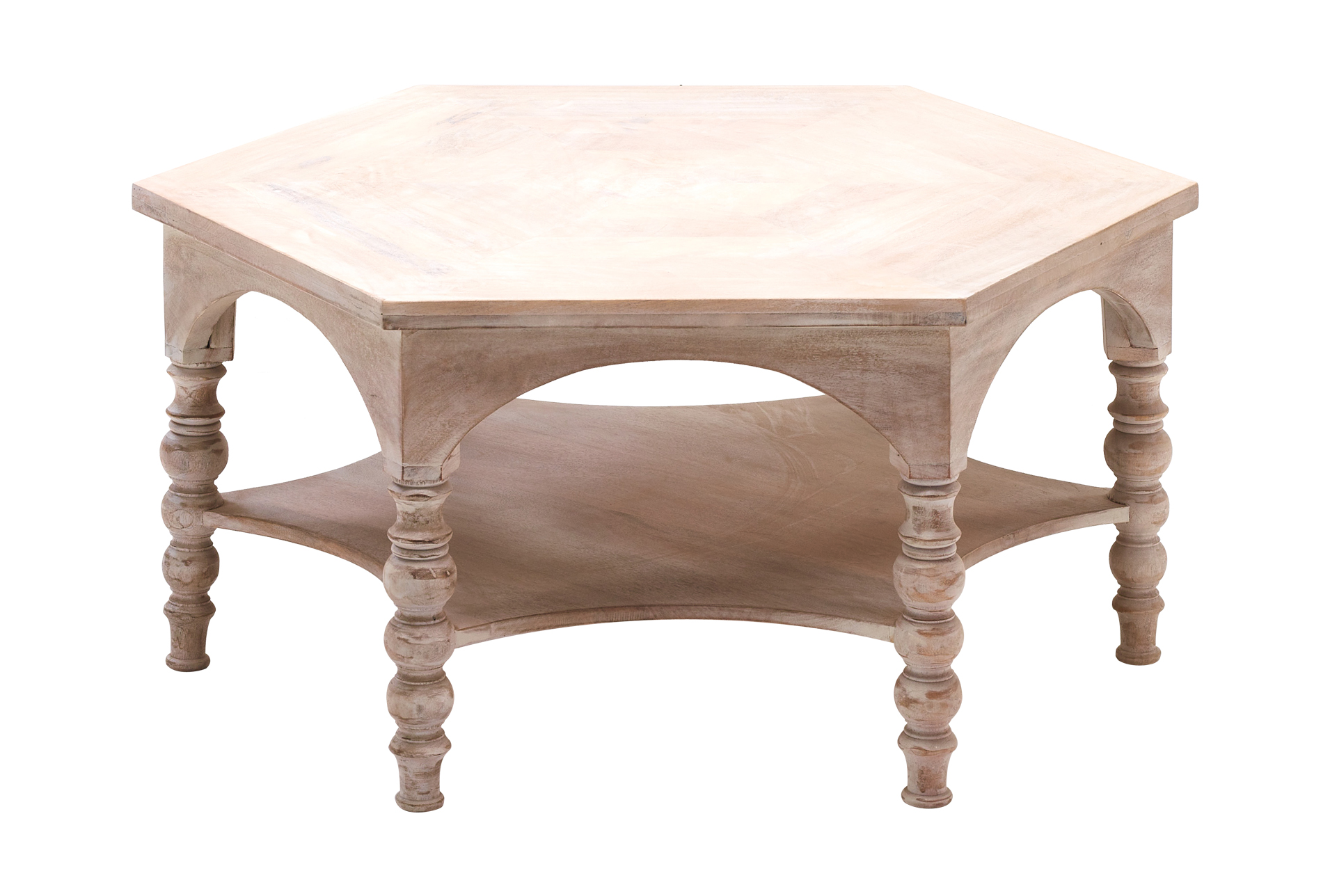 light wood round coffee table