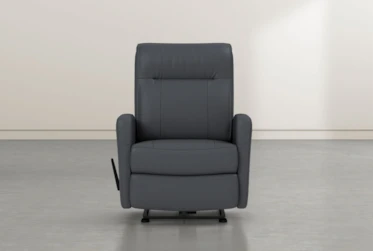 Dale IV Grey Leather Wallaway Recliner