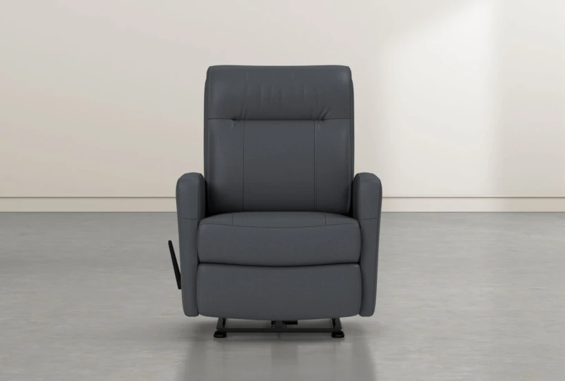 Dale IV Grey Leather Wallaway Recliner - 360