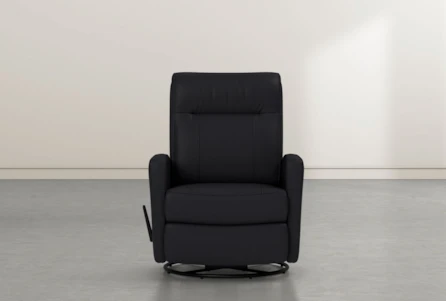 Dale IV Leather Swivel Glider Recliner