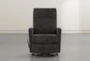 Dale IV Midnight Fabric Swivel Glider Recliner - Front