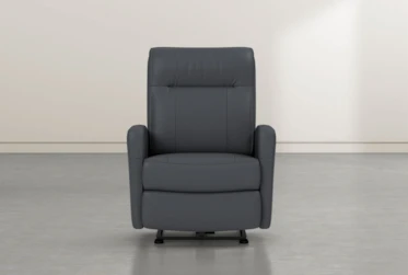 Dale IV Grey Leather Power Wallaway Recliner