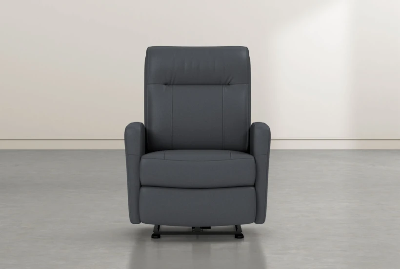Dale IV Grey Leather Power Wallaway Recliner - 360