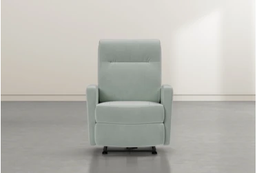 Dale IV Teal Fabric Power Wallaway Recliner
