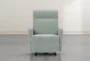 Dale IV Teal Fabric Wallaway Recliner With Power Headrest - Signature