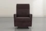 Dale IV Coffee Fabric Power Rocker Recliner With Power Headrest - Front