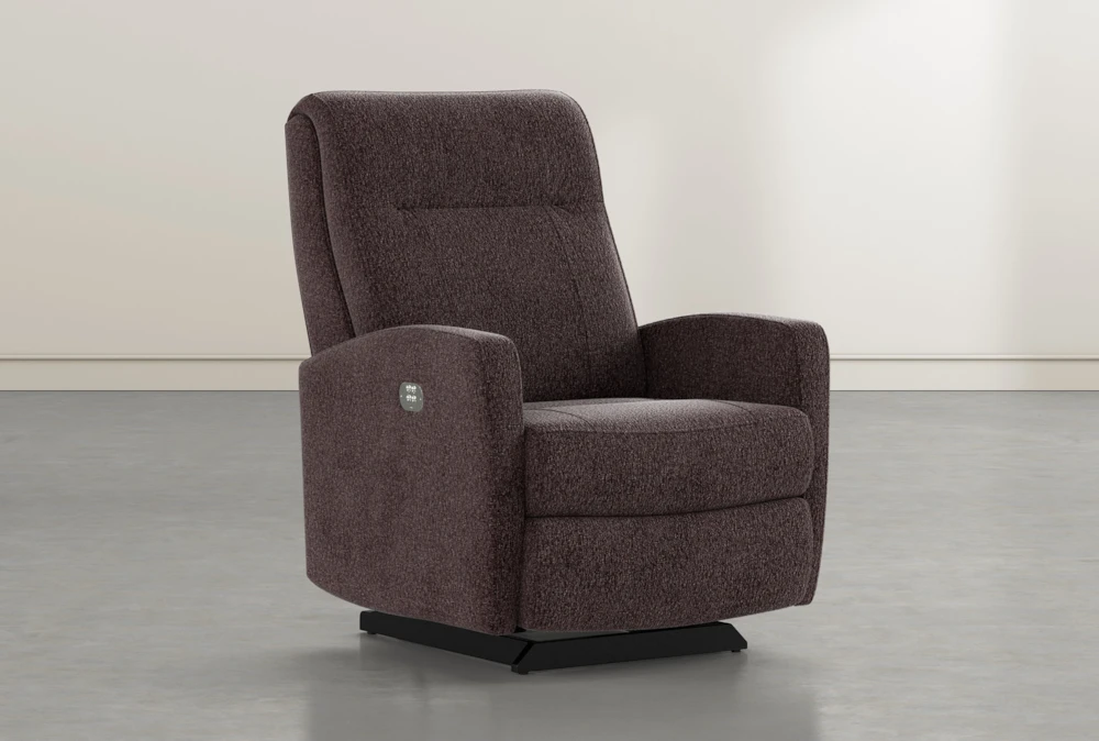 Dale IV Coffee Fabric Power Rocker Recliner With Power Headrest