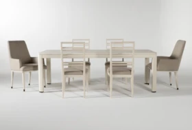 Centre 7 Piece Extension Dining Set With Side And Arm Chairs By Nate Berkus And Jeremiah Brent