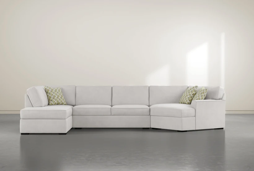 Aspen Sterling Foam Modular 3 Piece 163" Sectional With Right Arm Facing Cuddler Chaise - 360