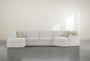 Aspen Sterling Foam Modular 3 Piece 163" Sectional With Right Arm Facing Cuddler Chaise - Signature