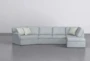 Aspen Tranquil Foam 3 Piece 163" Sectional With Left Arm Facing Cuddler Chaise - Signature
