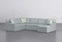 Aspen Tranquil Foam Modular 3 Piece 134" Sectional With Right Arm Facing Chaise - Signature