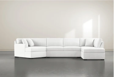 Cypress II Foam 3 Piece 163" Sectional With Right Arm Facing Armless Chaise