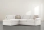 Elm II Foam Modular 2 Piece 108" Sectional With Left Arm Facing Armless Chaise - Side