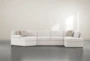 Elm II Foam Modular 3 Piece 163" Sectional With Right Arm Facing Armless Chaise