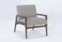 Derick Cocoa Accent Arm Chair - Side