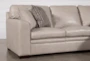 Greer Stone Leather 2 Piece 105" Modular Sectional With Right Arm Facing Chaise & Left Arm Facing Loveseat - Side