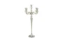 24 Inch Silver Candle Holder - Back