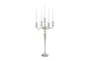 24 Inch Silver Candle Holder - Signature