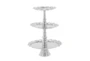 24 Inch Silver 3 Tier Tray - Material