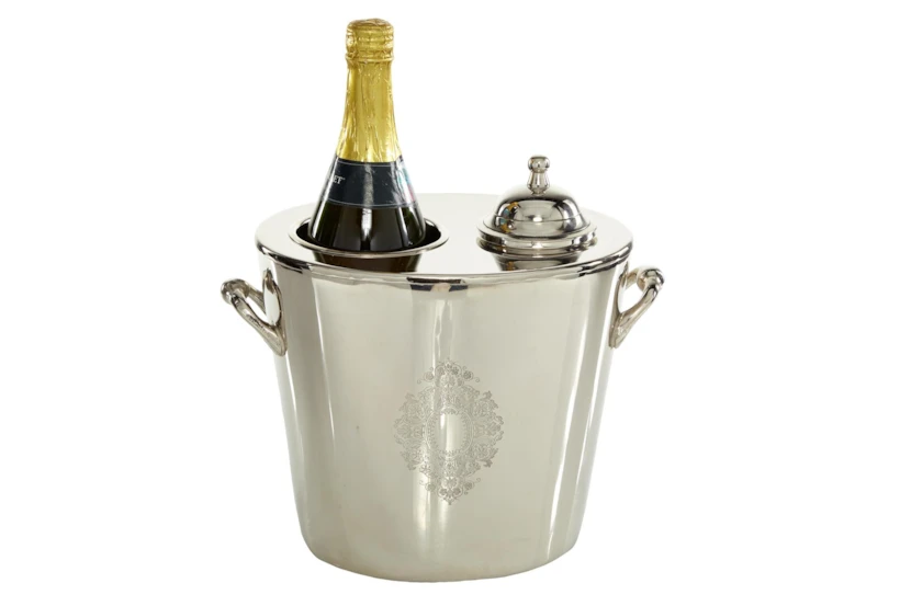 10 Inch Silver Wine Cooler - 360