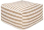 Pouf-Camel And White Stripes - Signature