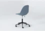 Archie Blue Rolling Office Chair - Side