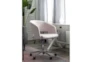 2 Piece Office Set With Anika Desk + Phoebe Blush Pink Office Chair - Room