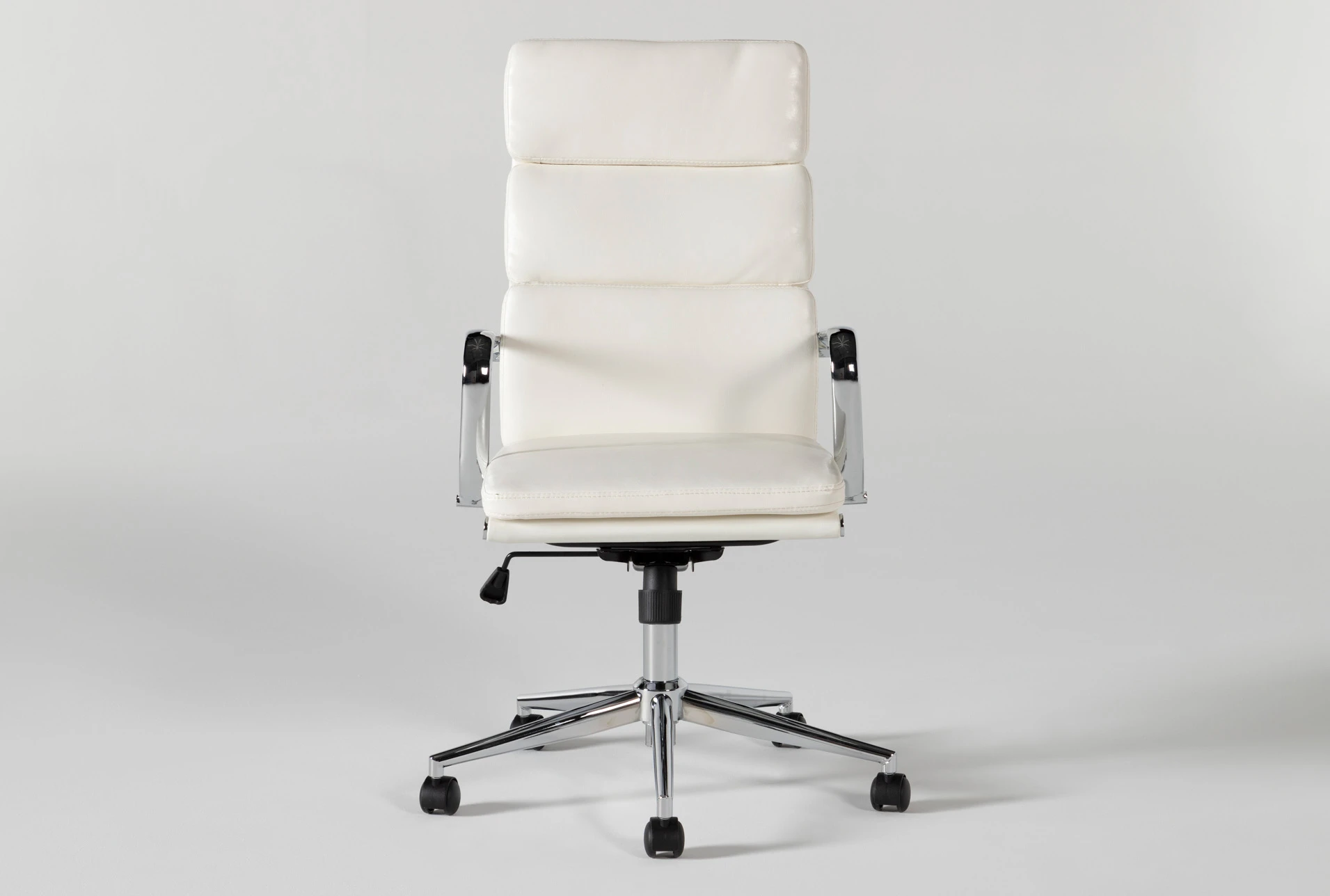 Moby White High Back Office Chair Living Spaces