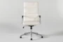 Moby White Faux Leather High Back Rolling Office Desk Chair - Signature