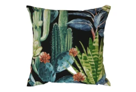 Outdoor Accent Pillow-Foliage Ebony 18X18