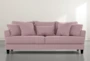 Elijah II 100" Pink Velvet Sofa - Signature
