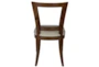 Mahogany Cut Out Dining Chair - Back
